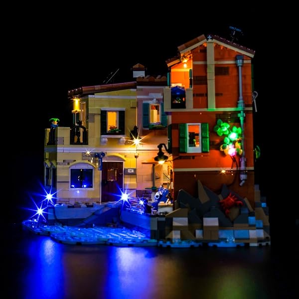 Juego de luces LED compatible con Lego 21359 Riviera italiana (no modelo), juego de iluminación decorativa compatible con Lego Italian Riviera juguete creativo - 3