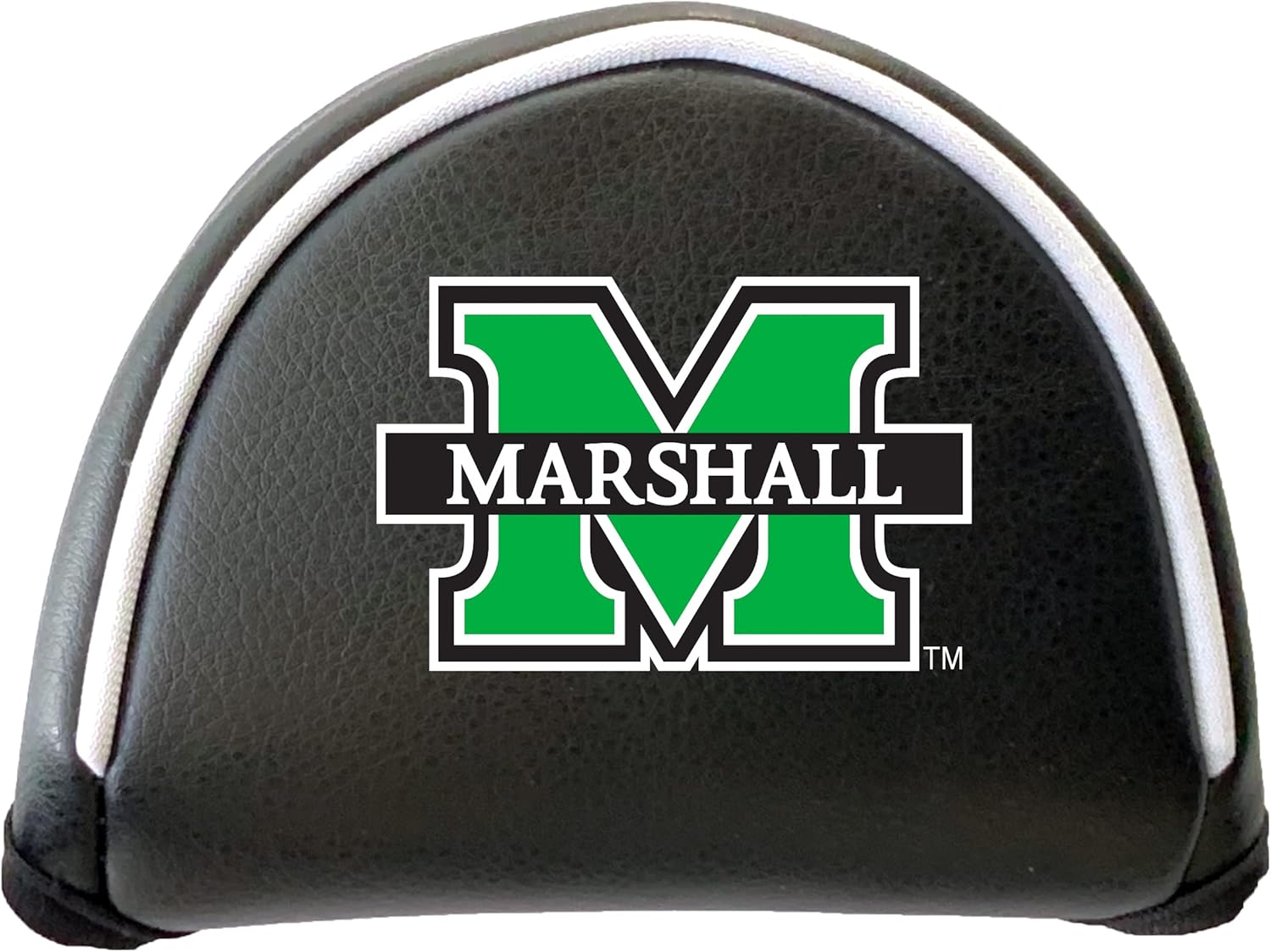 Team Golf NCAA Marshall Putter Cover - Mallet (Color) - Printed, Fits Most Mallet Putters, Easily Slips on and Secures With Velcro Closure