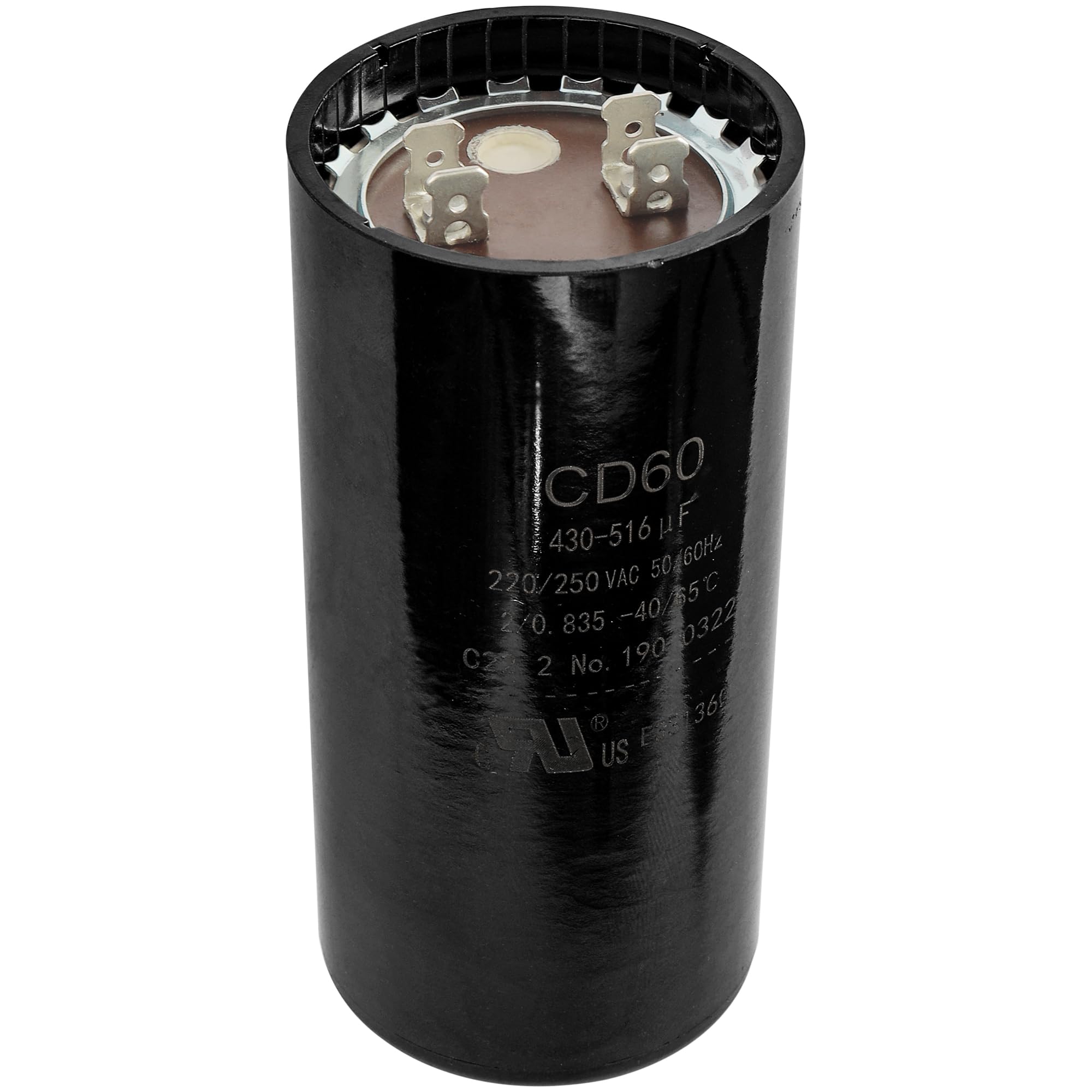 430-516 uf 430/516 MFD 110-125 VAC ±20% Volts Round Start Capacitor by Canamax - Compatible with Single-Phase Electric Motors, AC Motors Starting or