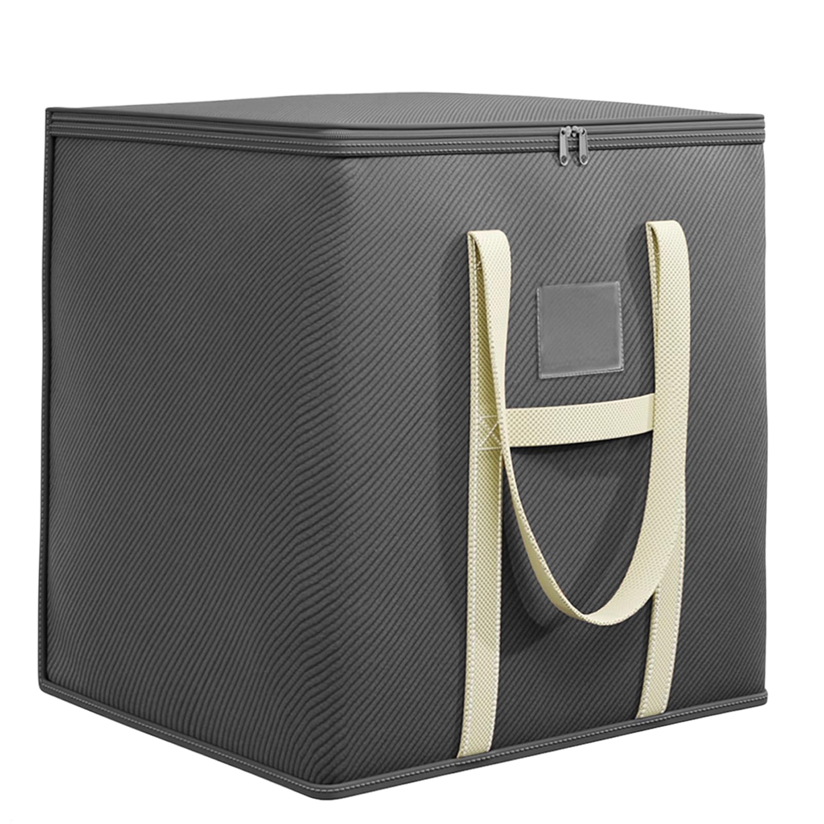 Sac de déménagement 150l gris avec couvercles pour grand rangement de loft 50x50x60 cm