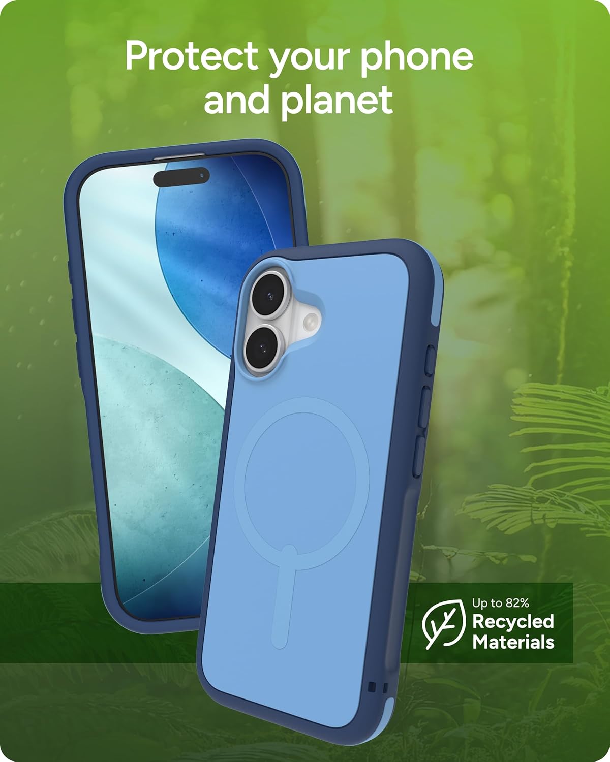 ZAGG Sedona Snap Case for iPhone 17 - Blue Royal Ember, Drop Protection (13ft/4m), Graphene-Reinforced Multi-Layer Protection, MagSafe Phone Case with Impact-Absorbing Bumpers, Slim & Lightweight - Image 9