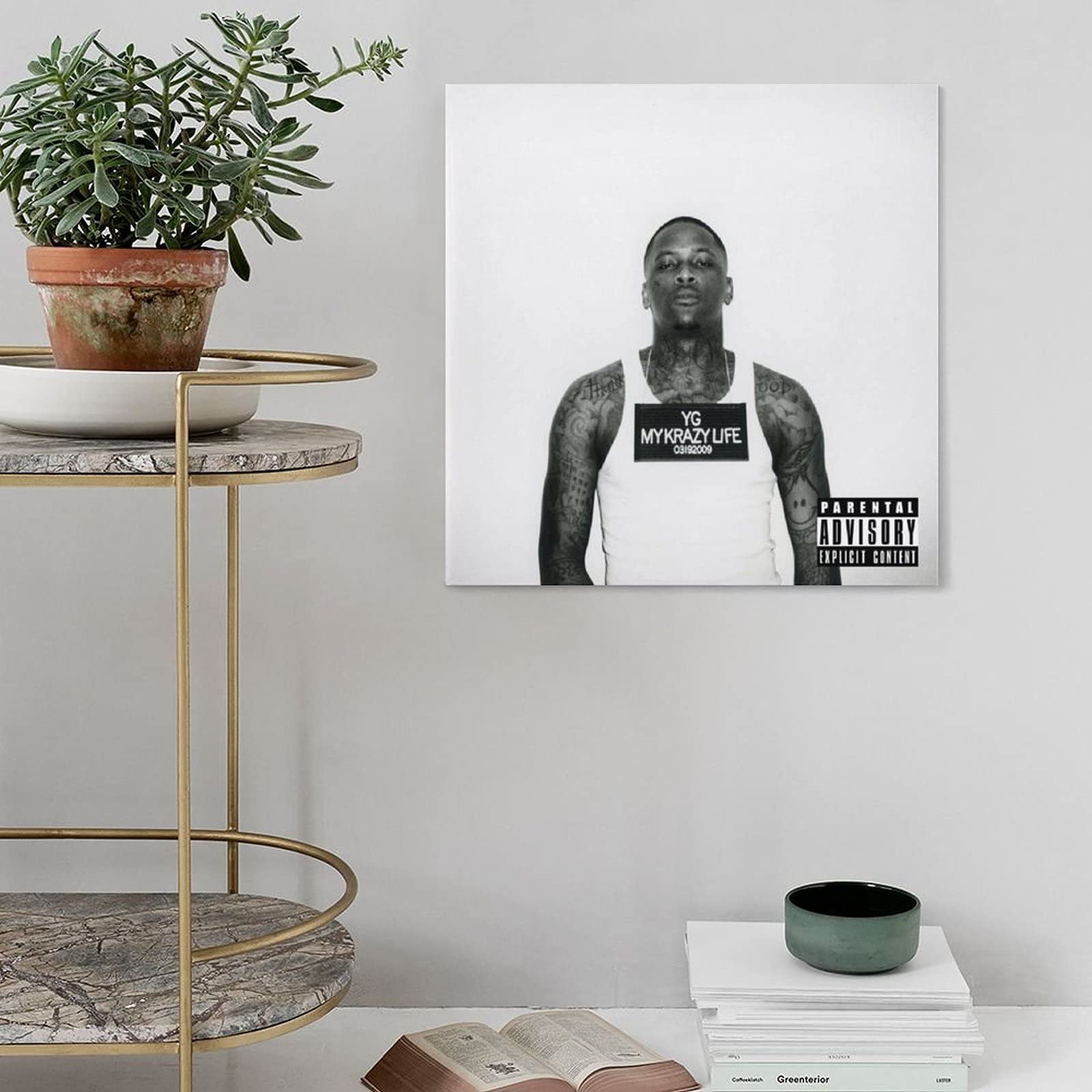 Album Cover YG My Krazy Life Album Canvas Poster Wall Art Decor