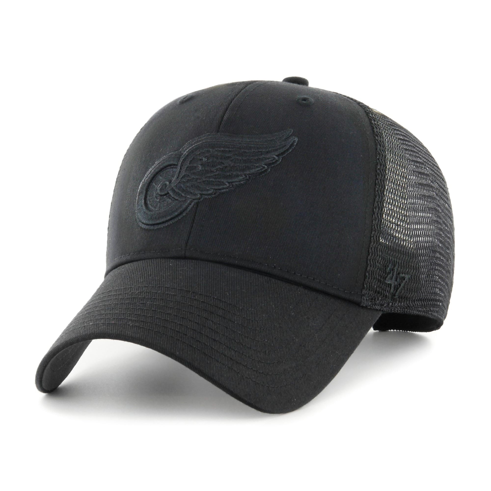 47Brand Adjustable Cap - Branson Detroit Red Wings Black