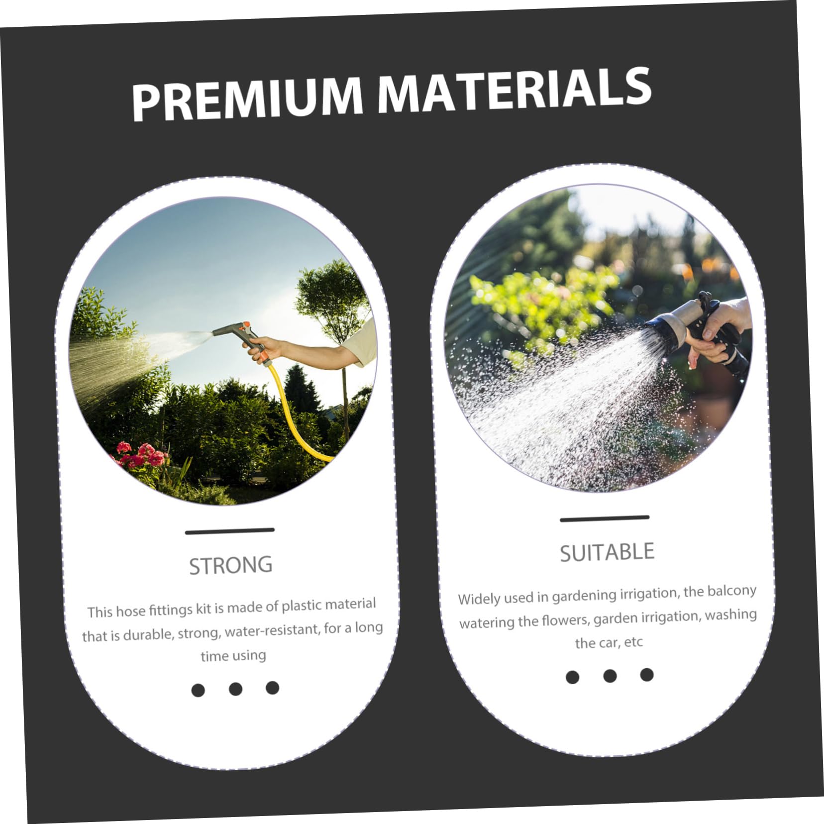 INOOMP 4 set Raccordo Rapido Per Tubo Flessibile Raccordo Per Tubo Flessibile Raccordi Da Giardino Per Prolunga Adattatore Per Tubo Flessibile Da Giardino Per Esterni 25 pezzi*4