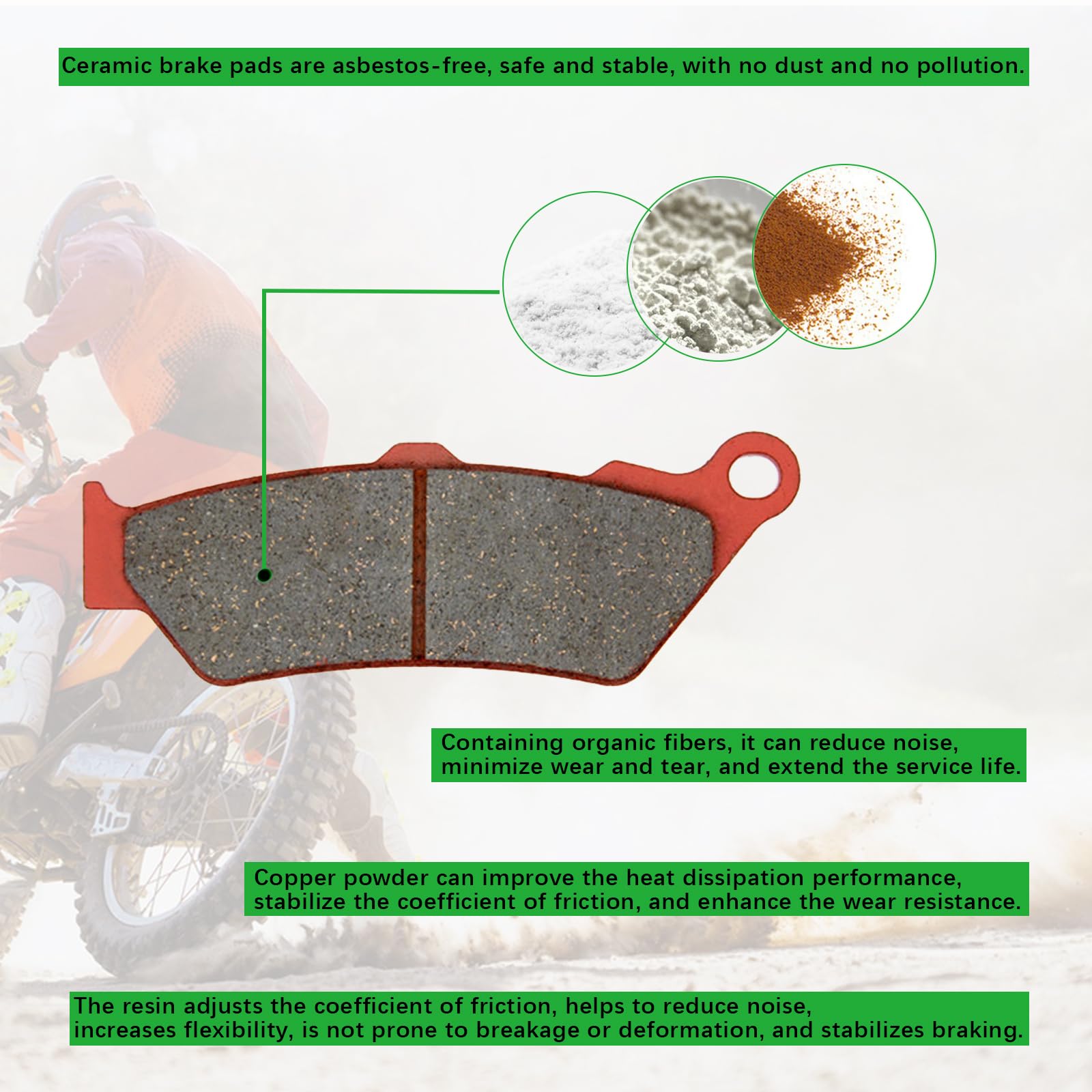 Pastiglie Freno Posteriori Aprilia Pegaso 650 Ie 2001-2004 - Ceramica E Organico - Foto 11