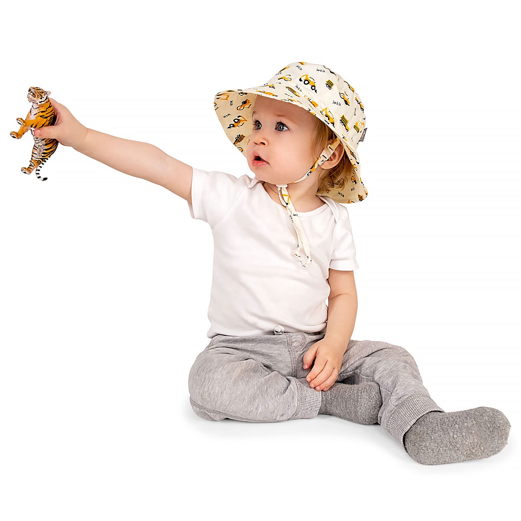 JAN & JUL Baby Toddler Kids Breathable Cotton Bucket Sun-Hat 50 UPF, Adjustable for Growth, Stay-on, Unisex — view 4