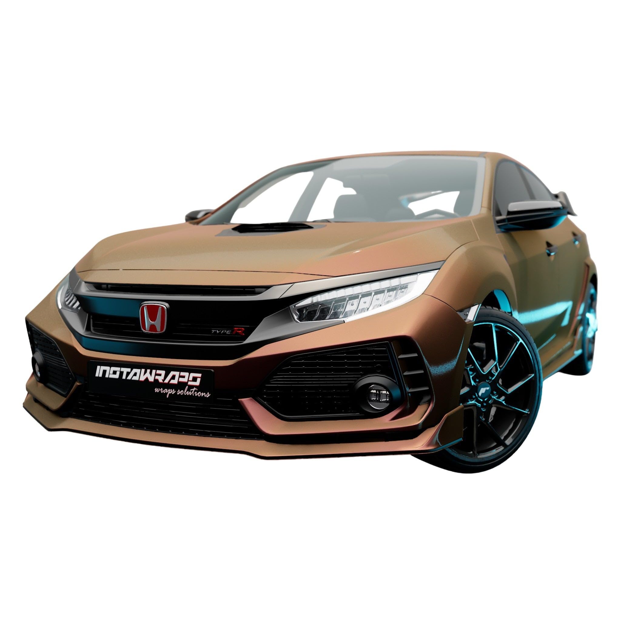 AD Car Wrap Roll SW900 Colorflow Satin Rising Sun