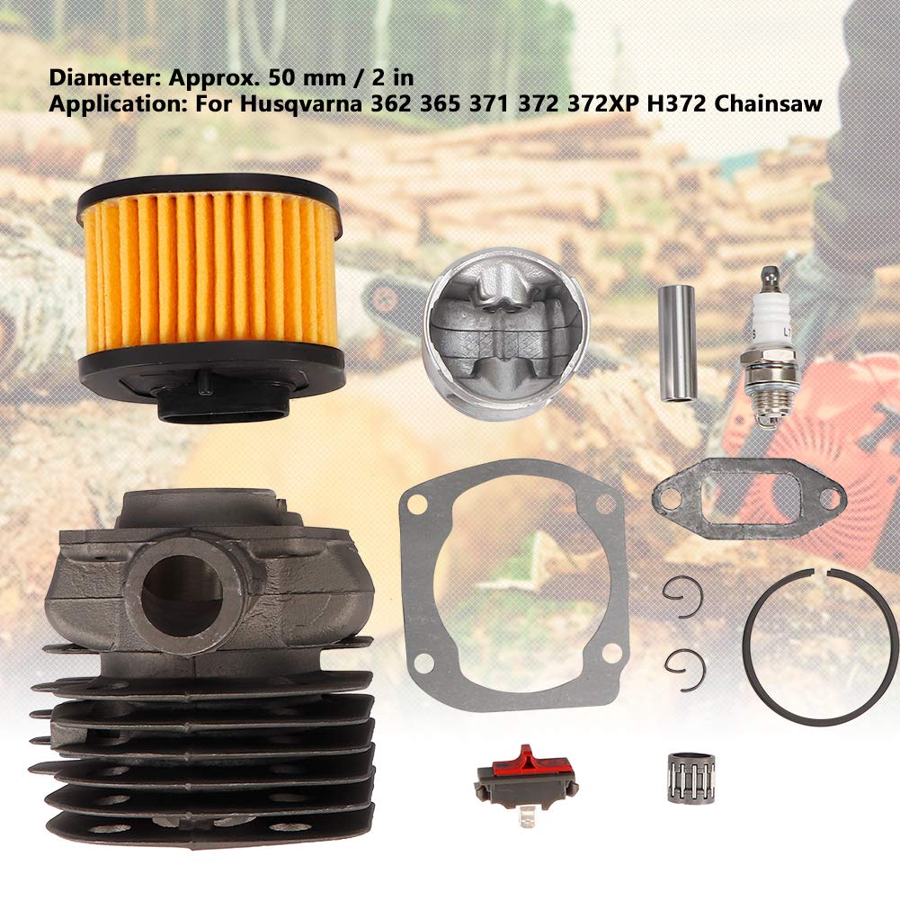 Kit de cilindro de repuesto para motosierras 362,365,371,372,372XP, H372, alta precisión, aleación de zinc duradera, herramienta de jardinería profesional