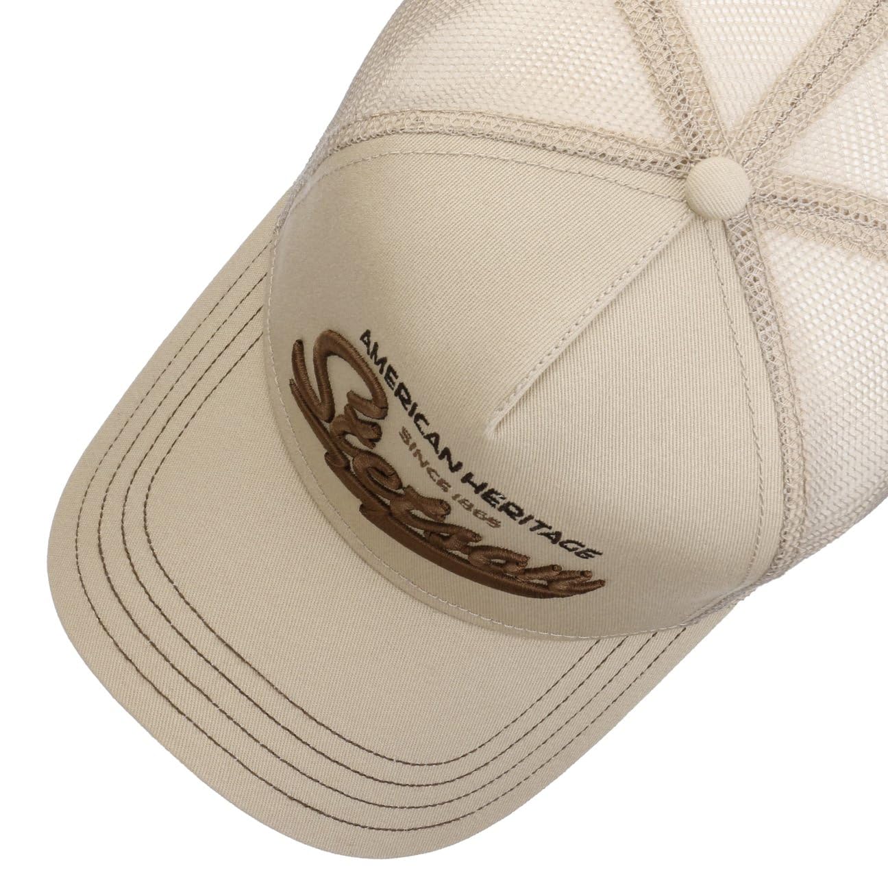 Stetson Czapka Trucker Since 1865Mężczyźni - snapback cap baseball tirowca Snapback, Z daszkiem, daszkiem wiosna-lato jesień-zima Wiosna Lato Jesień Zima - One Size