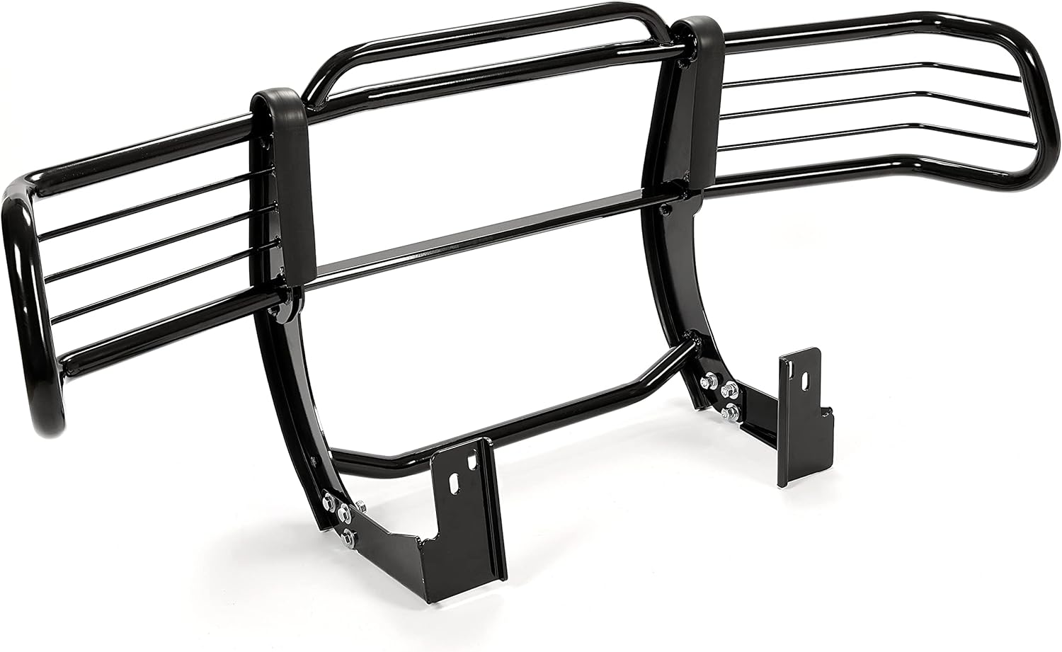 KUAFU Brush Guard Compatible with 1998-2004 Chevrolet S10 Blazer S, GMC Jimmy Envoy Sonoma, Isuzu Hombre, Oldsmobile Bravada Front Bumper Brush Grille Guard Steel Powder Coated Black