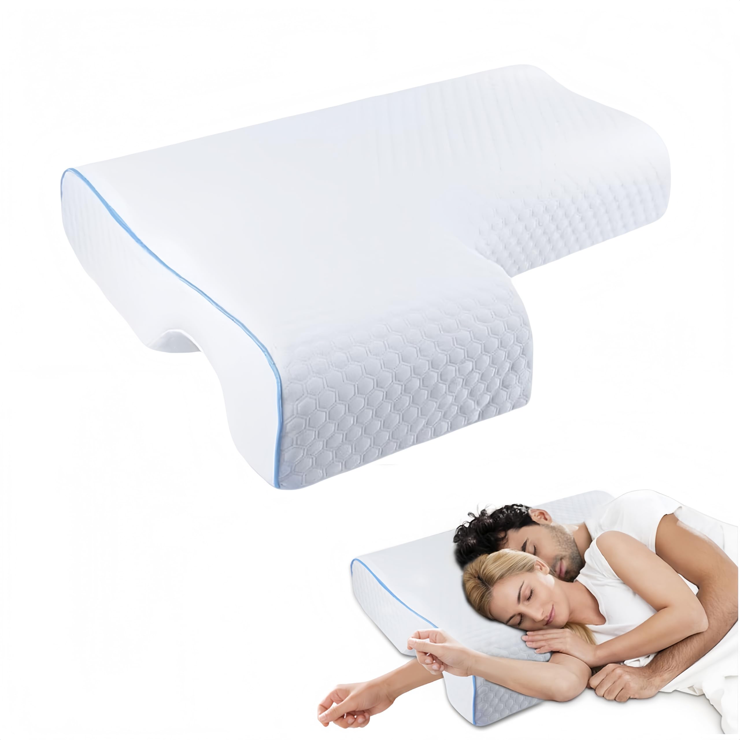 Amazon.com: FITHUGOO Arched Memory Cuddle Pillow for Couple