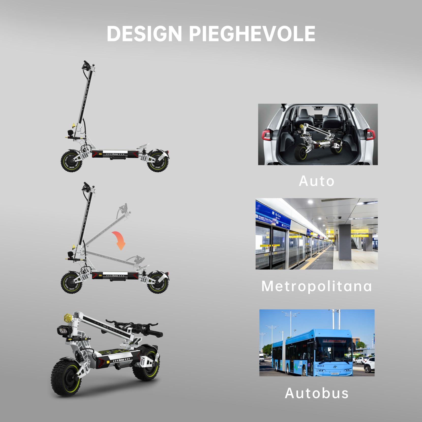 T3 Max Monopattino Elettrico, 2 Potenti Motori, Batteria da 60V 28.6Ah, Autonomia 75-85KM, Pneumatici All Terrain da 10.5 Pollici, 3 Modalità di Velocità, Schermo Intelligente