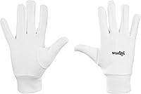 SPORTAXIS 100% Cotton Cricket Inner Gloves for Batting & Wicket Keeping - Breathable, Durable, Lightweight White Full Coverage Protection