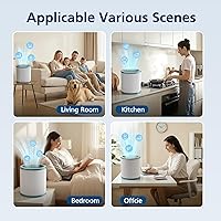 Vista 7 de TP01 Filtro HEPA de repuesto compatible con los modelos Dyson Tower Purifier Pure Cool Link TP01, TP02, TP03, AM11, BP01, pieza de repuesto