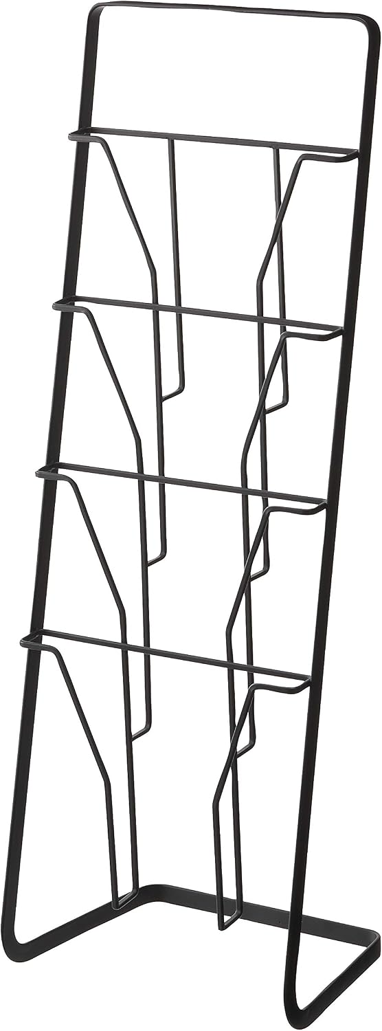 Amazon.com: Yamazaki Home Steel | Magazine Rack, One Size, Black : Home ...
