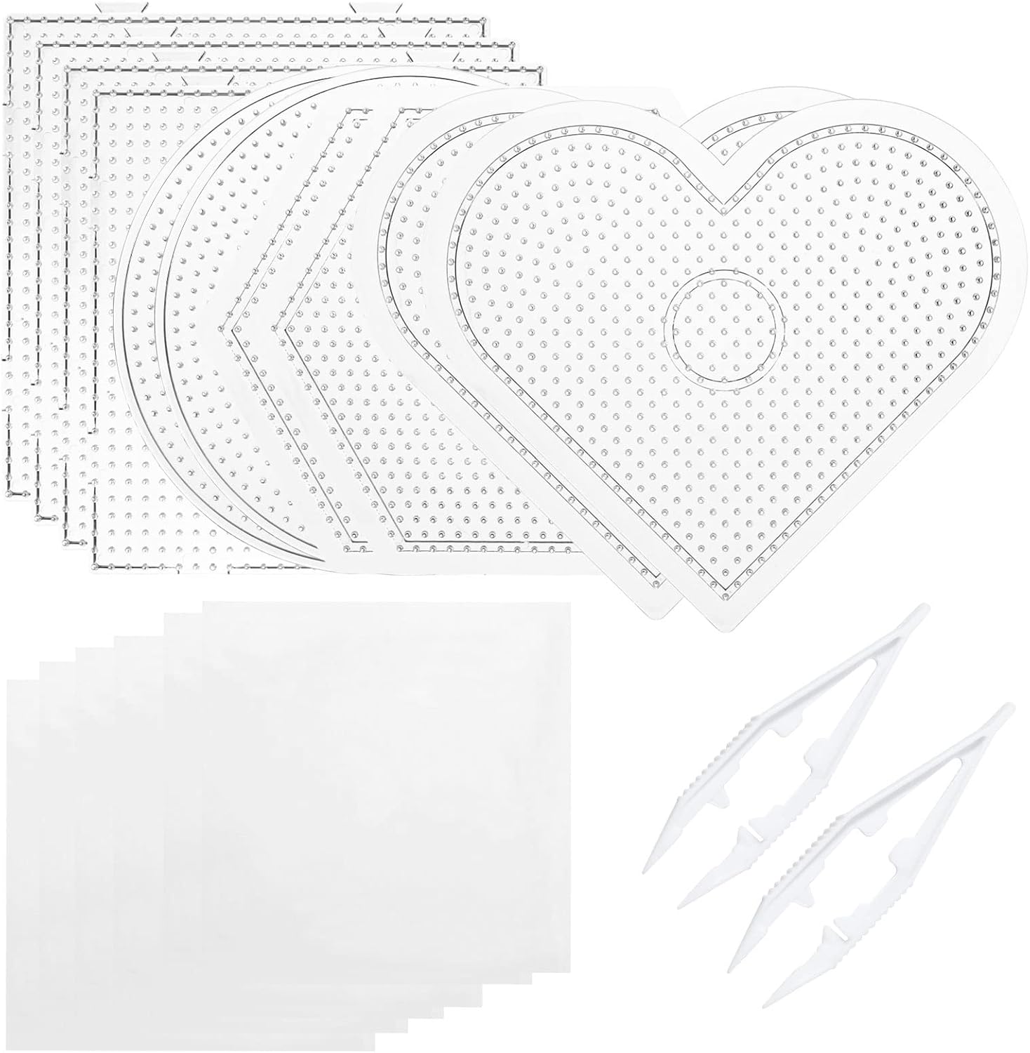 Perler Bead Pegboards, Dedoot 18 Pieces 5mm Fuse Bead Board