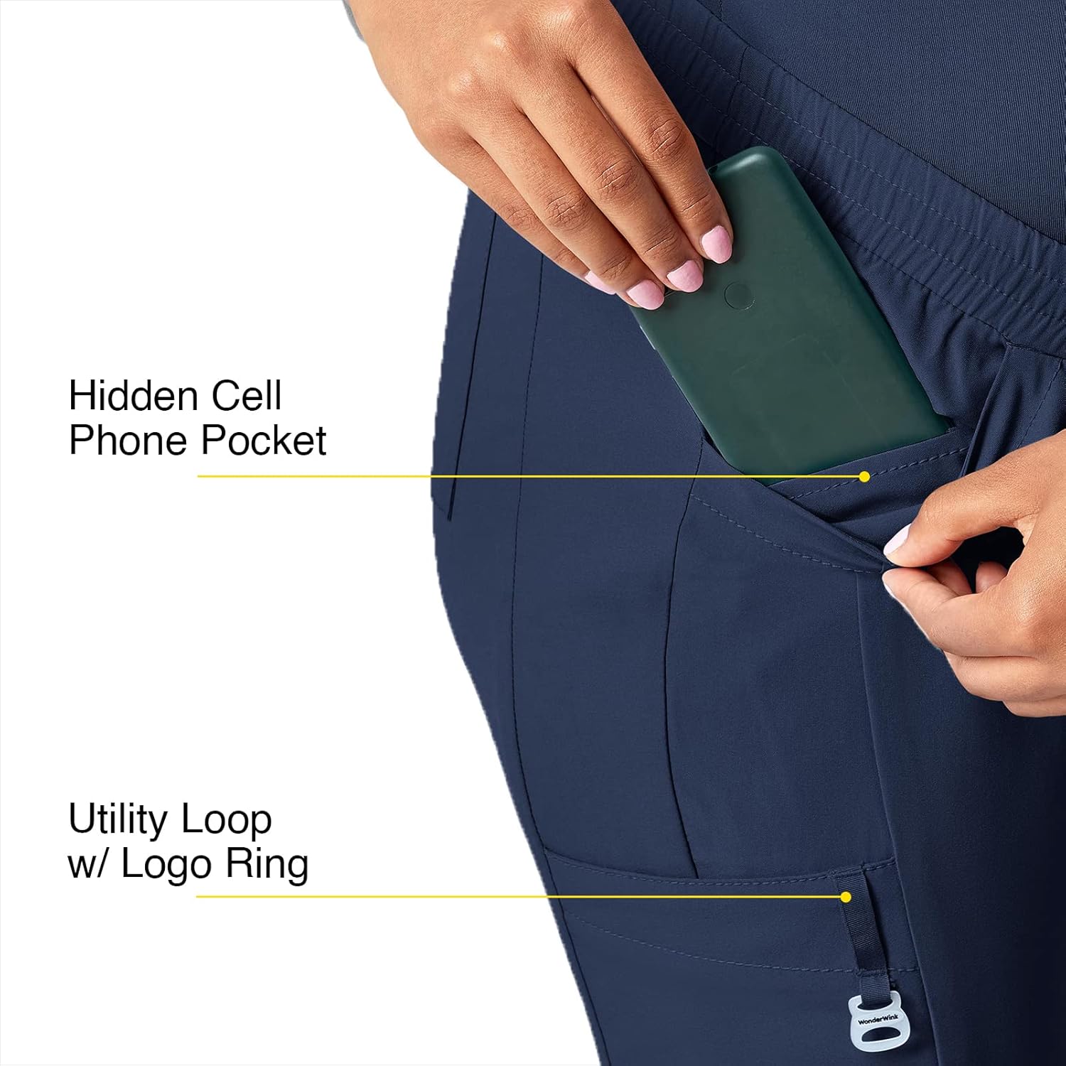 WonderWink Women's W123 Maternity Jogger Scrub Pant - Image 6