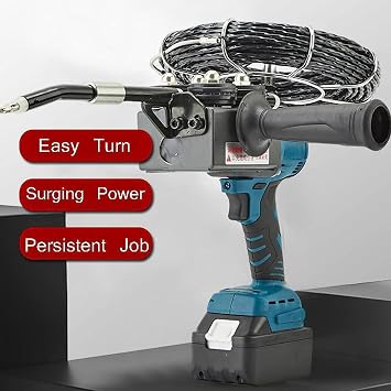 Automatic Wire stringing Machine,Wall Wire Threading Machine,Electrician Wire Puller Through Wall,Automatic Stringing Wire Puller,Slip Proof Handle,Portable Automatic Wire,Section10-2*Battery