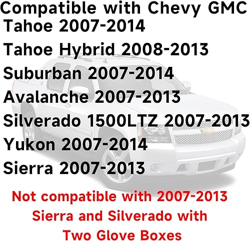 Miniatura 2 de Dimeani Cubierta de tablero para Chevrolet Silverado 2007 2008 2009 2010 2011 2012 2013 2014, cubierta de tablero para Chevy Tahoe Suburban