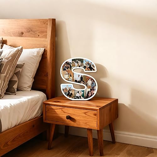 Miniatura 6 de Marco de fotos personalizado con letras  Marco de fotos personalizado para escritorio, regalo de fotos personalizable para bodas, cumpleaños,