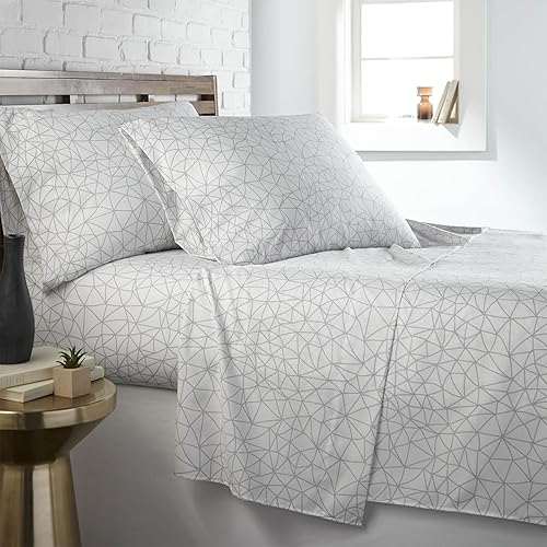 Miniatura 34 de Southshore Fine Living, Inc. Colección Perfect Paisley, juego de sábanas de 4 piezas para cama tamaño king con bolsillo extra profundo, sábana Azul