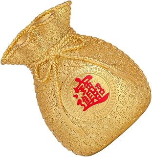 1pc Chinese Style Money Bag Resin Saving Pot Piggy Bank Decor Compact Organizer for Desktop Design for and