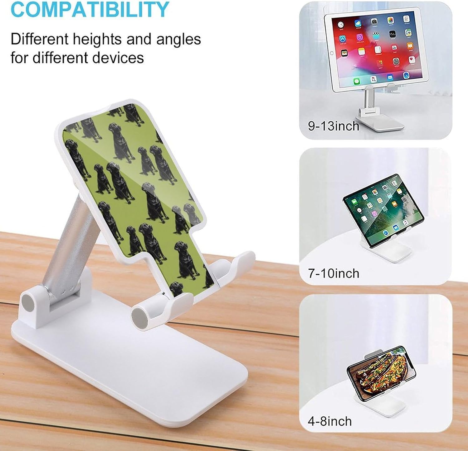 Black Labrador Dogs Novelty Cell Phone Stand Lightweight Phones Holder image 3