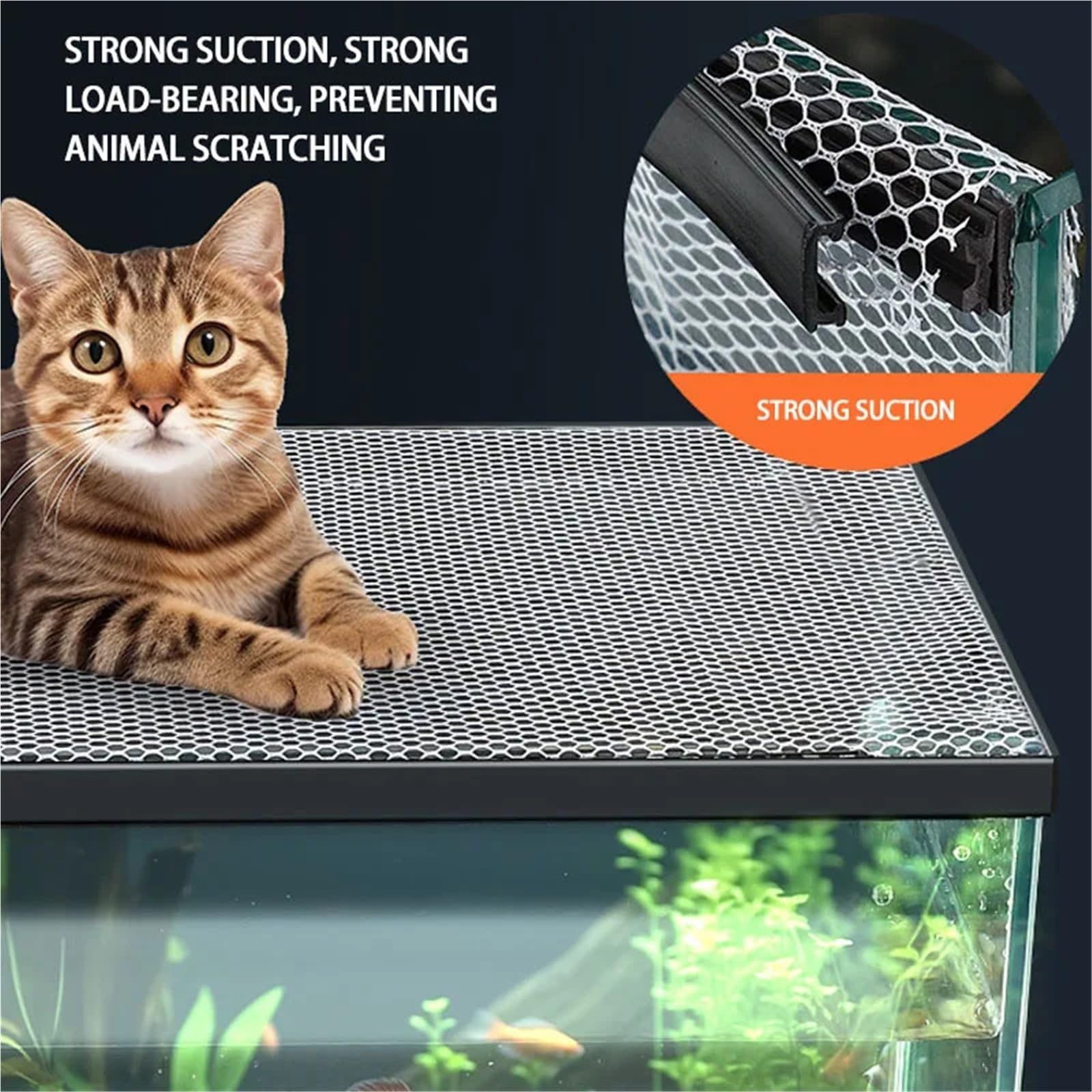 Siatka druciana do akwarium, Magnetyczna pokrywa do akwarium DIY, różne rozmiary