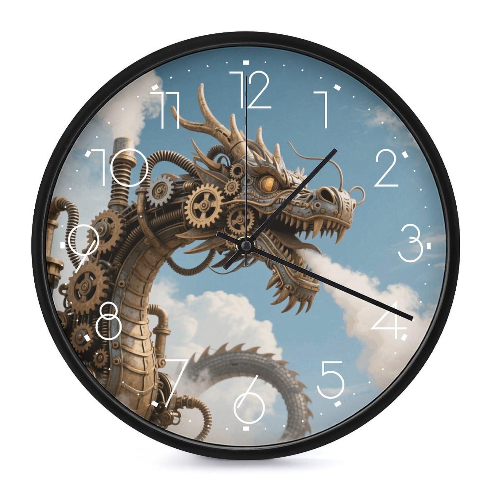Horloge murale ronde silencieuse sans tic-tac pour chambre
