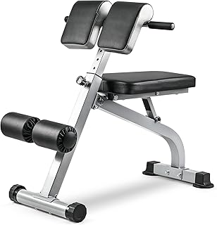Roman chair Foldable Hyperextension Bench for Home Gym, Core Workouts, Glutes & Back Exercises – Strength Training Equipme...