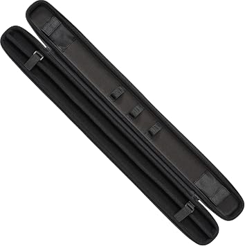 PowerGlide Snooker Pool or Billiard Cue Case | Svartur | Modern Design Soft Touch EVA | Handle & Shoulder Strap | Protective Foam Interior | Accessory Pockets | to Fit 2-Piece Cue