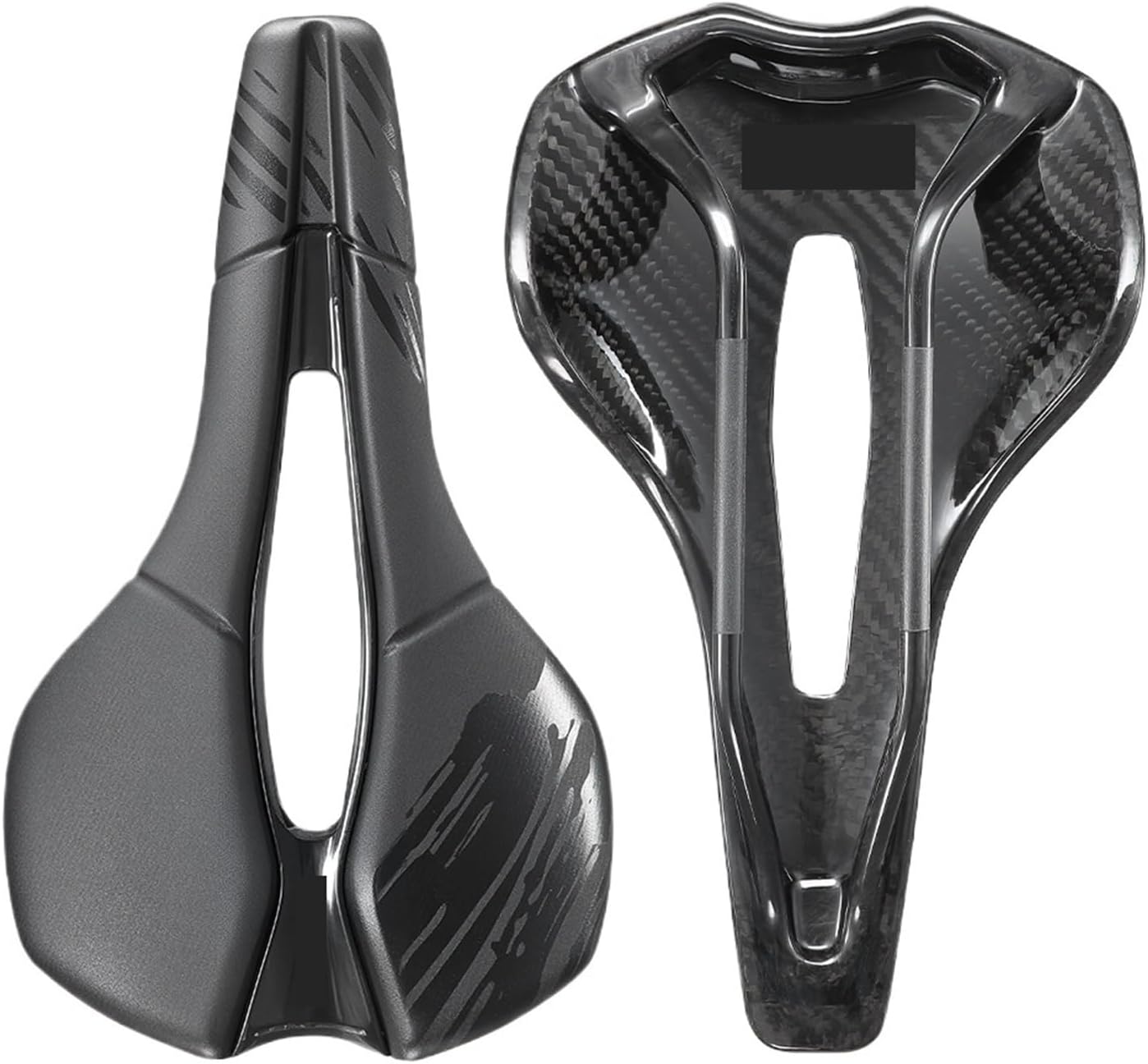 Full Carbon 3D Printed Bike Saddle 245x143mm Vacuum Padding Lightweight for MTB Gravel Road Racing Parts