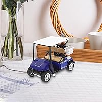 Vista 8 de Mipcase Carrito de golf Modelo de decoración para el hogar Suministros de escritorio Carrito de golf simple Decoración de carrito de golf Decoración