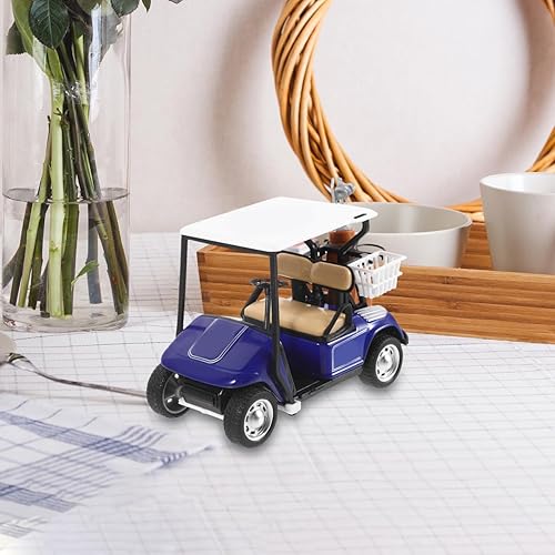 Miniatura 8 de Mipcase Carrito de golf Modelo de decoración para el hogar Suministros de escritorio Carrito de golf simple Decoración de carrito de golf Decoración