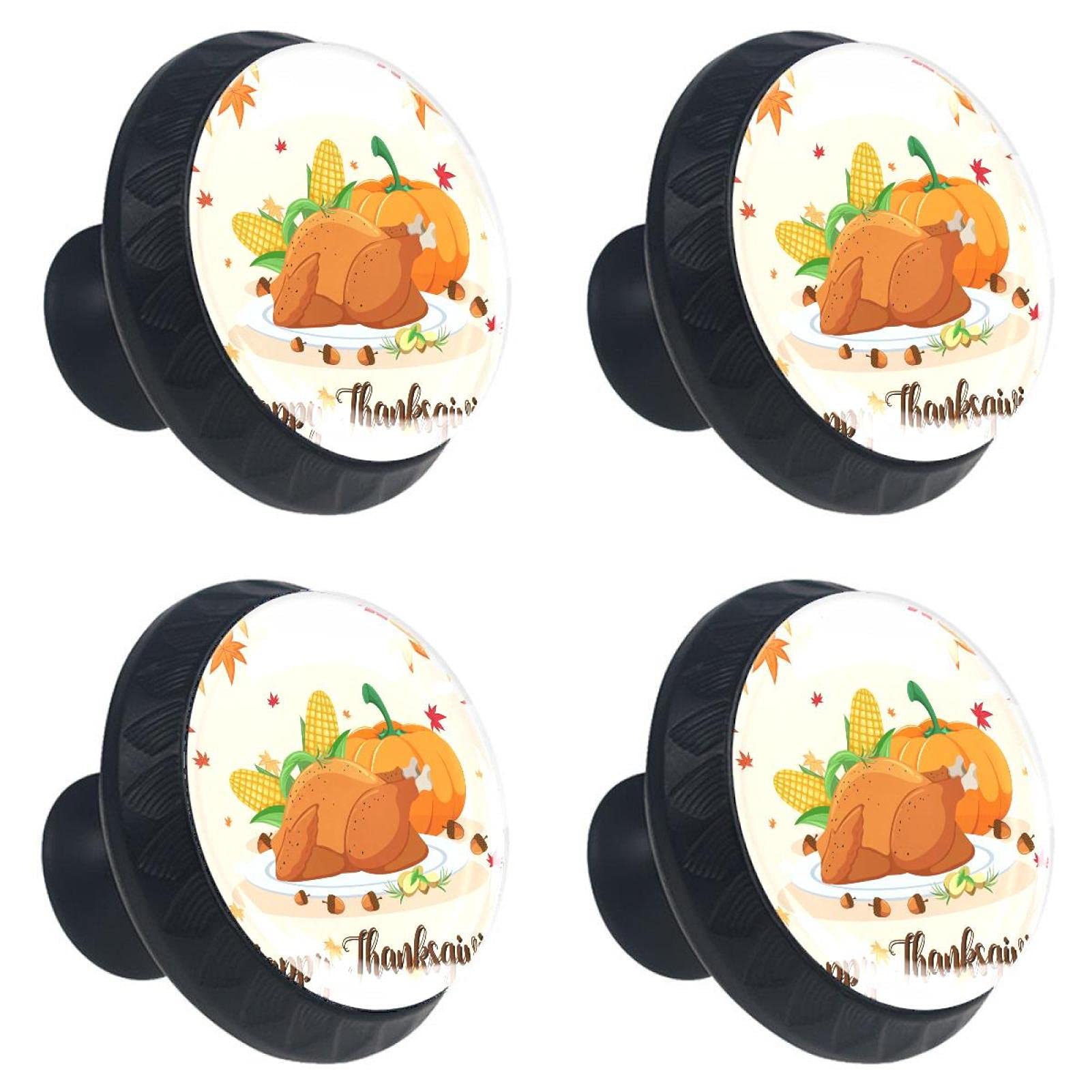 Boutons de porte citrouille et dinde pour une déco d'automne chaleureuse