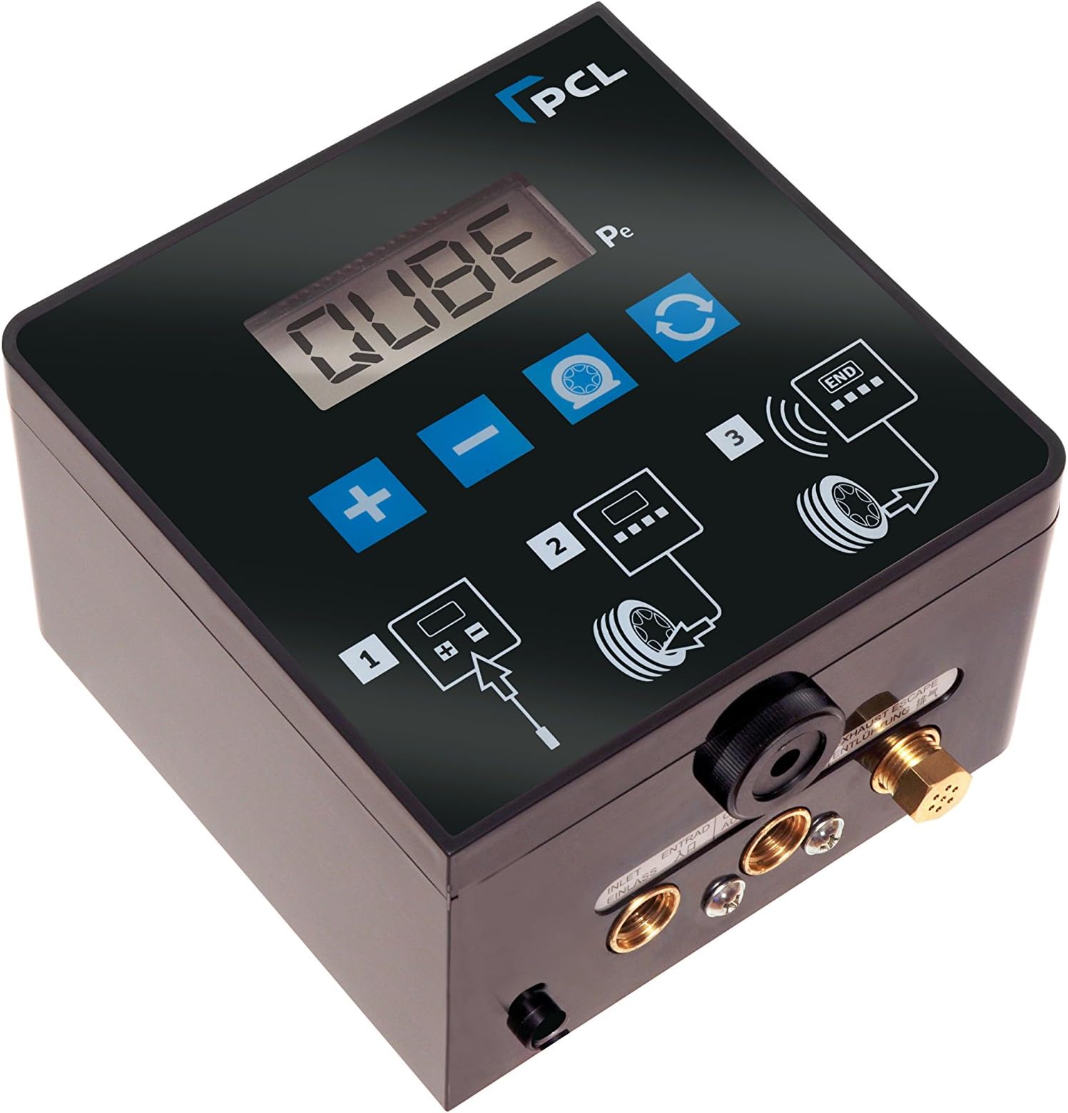 PCL - ACCURA QUBE 4 Mini Automatic Tire Inflator (16' Hose with Single Lock-On Chuck)