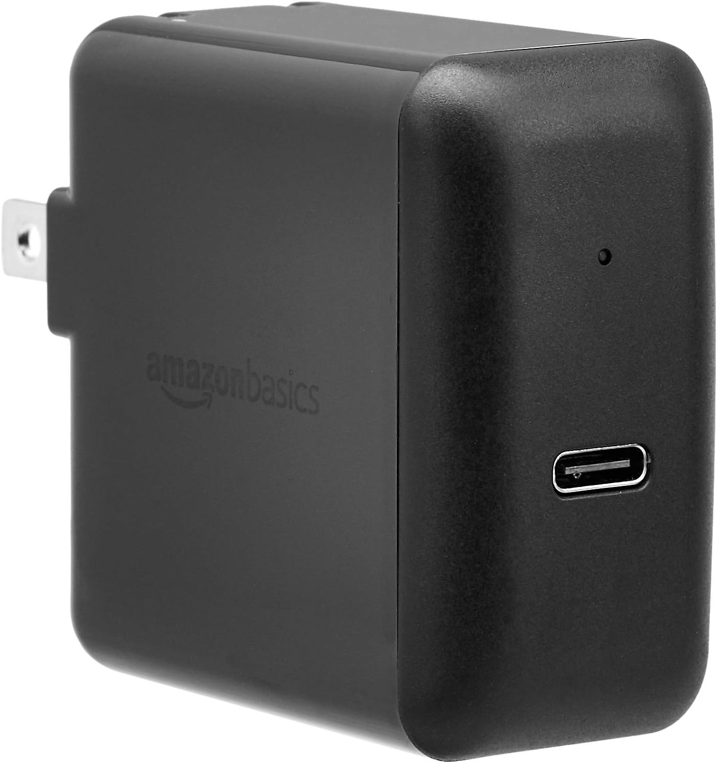 Amazon Basics 30W One-Port USB-C 3.0 Wall Charger for Laptops, Tablets and Phones - Black