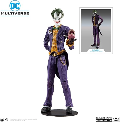 Miniatura 2 de DC Multiverse Batman: Arkham Asylum The Joker Figura de acción de 7 pulgadas