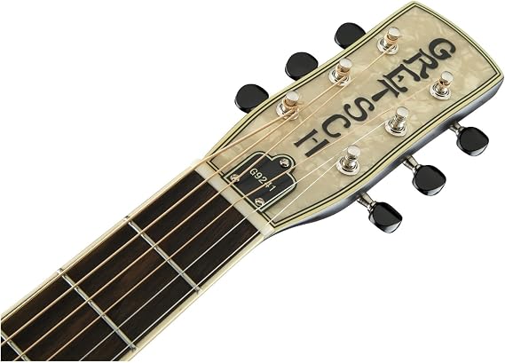 Gretsch G9241 Alligator Mahogany Round Neck Acoustic Electric Resonator - 2-Color Sunburst, Padauk Fingerboard | All-Mahogany Body, Padauk Fingerboard, Fishman Nashville Pickup, Ampli-Sonic Hand-Spun Aluminum Resonator Cone