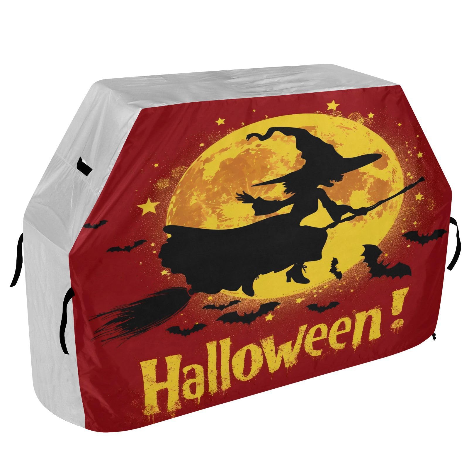 Fundas para ahumadores de 65 pulgadas, resistentes e impermeables, para exteriores, diseño de bruja feliz de Halloween