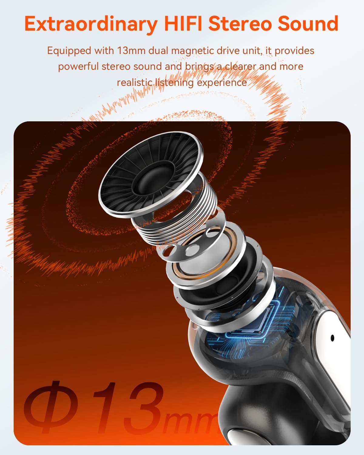 ANSTEN A118 Headphones 13mm Dual Magnetic Drive Unit