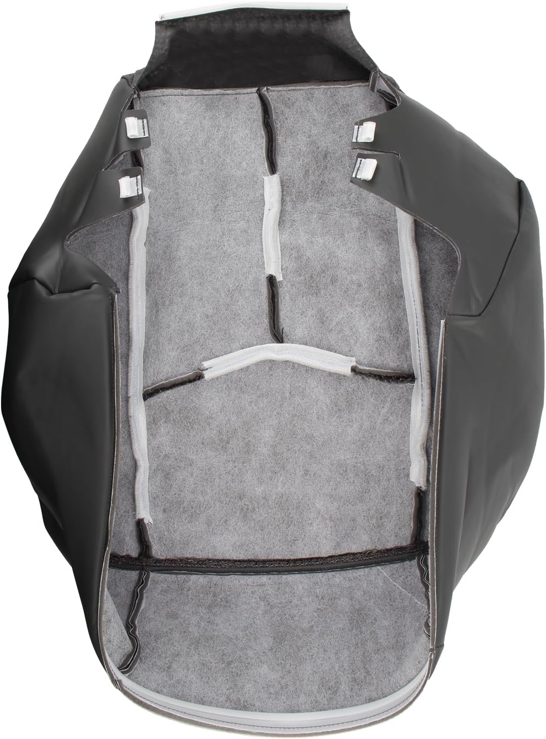 AUTOKAY Front & Top Cloth Seat Covers - Gray for GMC Sierra 2003-2007, 2 Pcs Bottom & 2 Pcs Back