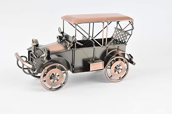 Metal Antique Vintage Car Model Home Decor Handmade Handcrafted Collections Collectible Vehicle (Bronze)