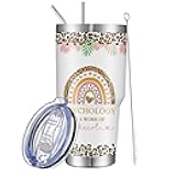 SMLIXE Gifts for Mom 30oz Insulated Coffee Tumbler, Cute Leopard Grandma Tumbler Cup, Funny Birthday Gifts for Grandma Nana Mom From Grandkids Daughter Mothers Day Gift