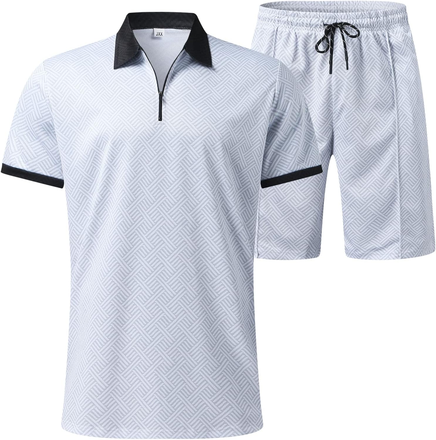 Feelcrag Short Sleeve Polo Shirt and Shorts Set Men's Sports Suit Mens Shorts and Shirt Sets Pullover Tracksuit Set Polo T Shirts for Men UK Golf Shirt Mens Summer Shorts with Pockets 5 71IBcRFSlcL. AC SL1500