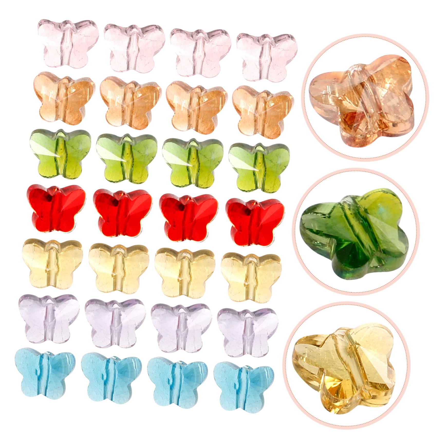350 Pezzi Perline Vetro per Braccialetti Collane Orecchini Materiale Diy Perline Gioielli per Bigiotteria e Ciondoli Collane