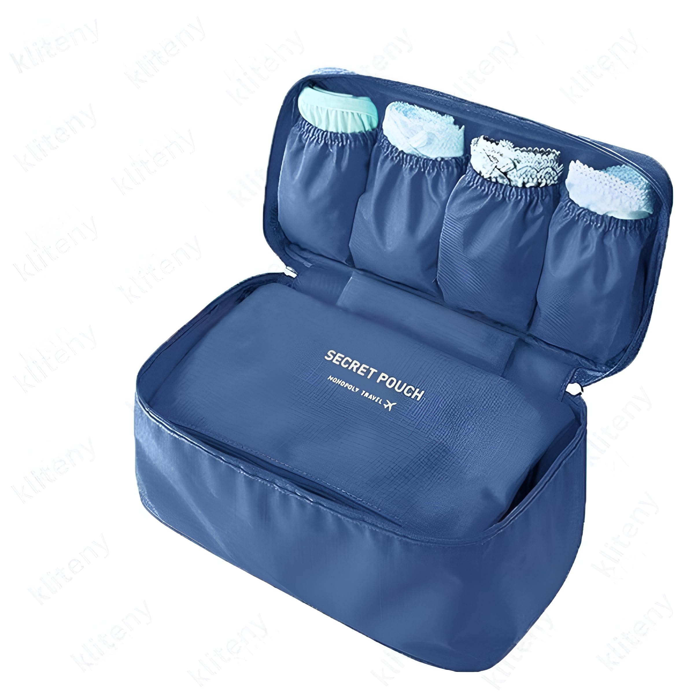 kliteny Travel Women's Storage Bag for Underwear Clothes Lingerie Cosmetic Pouch Suitcase Case Underwear Tote Bra Case Bra Organizer Multi Color travel organizer pouch-image-20