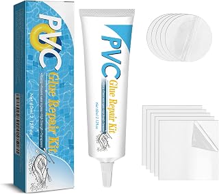 Pool Patch Repair Kit, Air Mattress Repair Patch Kit Waterproof Vinyl Patch, Pool Floats, Tents, Inflatable House, PVC Boat, Pool Patch, Bounce House Patch Repair Kit, Patch Kit for Inflatables