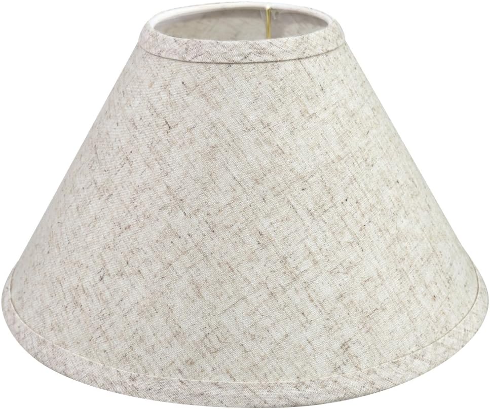 58703A Empire Uno Lamp Shade in Flaxen, 4" Top x 11" Bottom x 7" Slant Height, Slip UNO 33mm