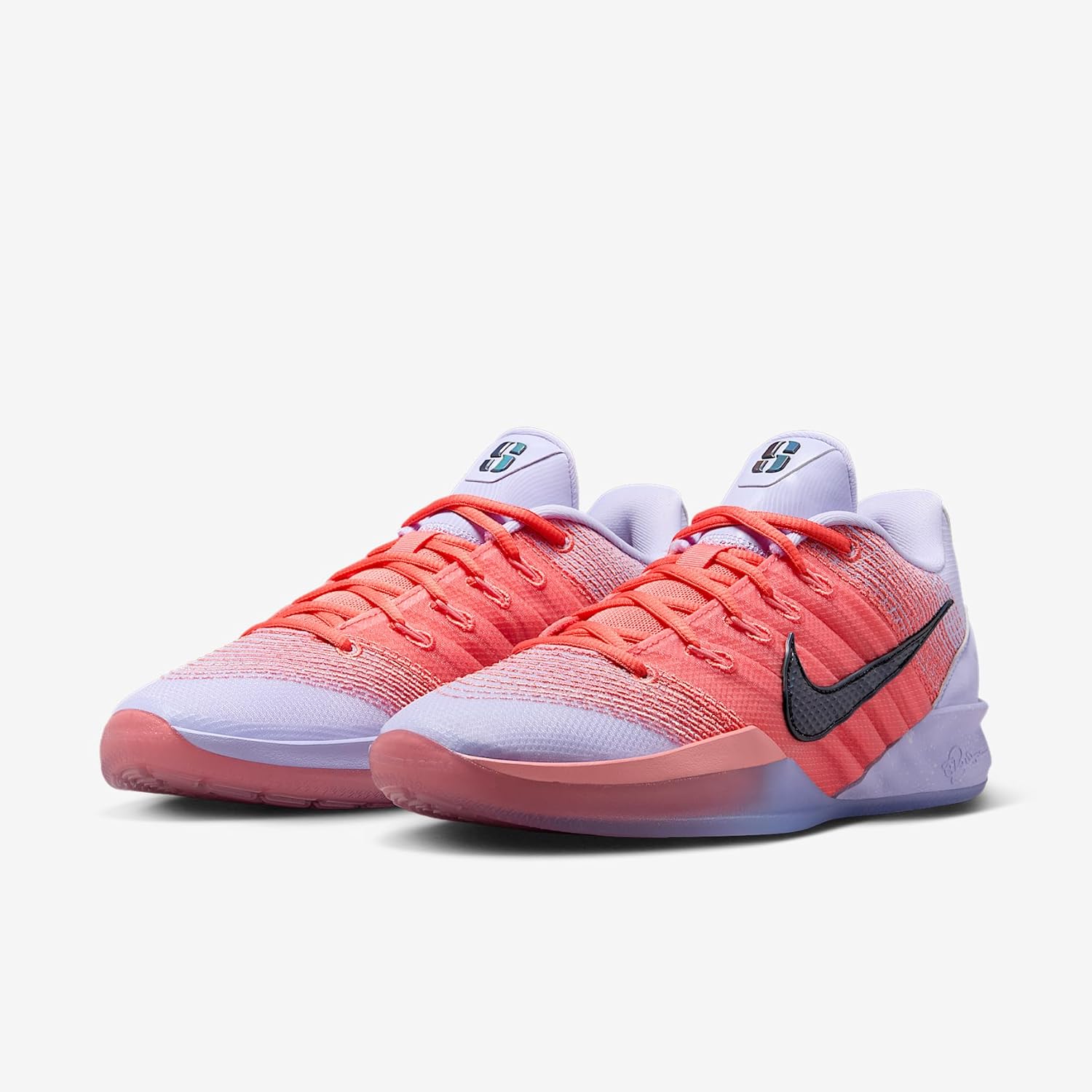 Nike Sabrina 3 "Radiant Basketball Shoes (Barely Grape/Magic Ember/Bright Peach/Black) Size 5.5